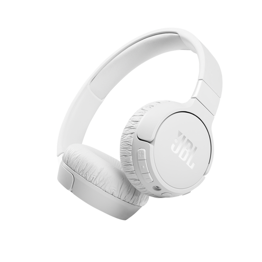 JBL Tune 660NC - White - Wireless, on-ear, active noise-cancelling headphones. - Hero